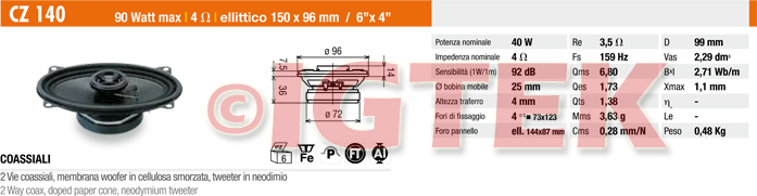 IGTEK - SCHEDA TECNICA CIARE CZ140