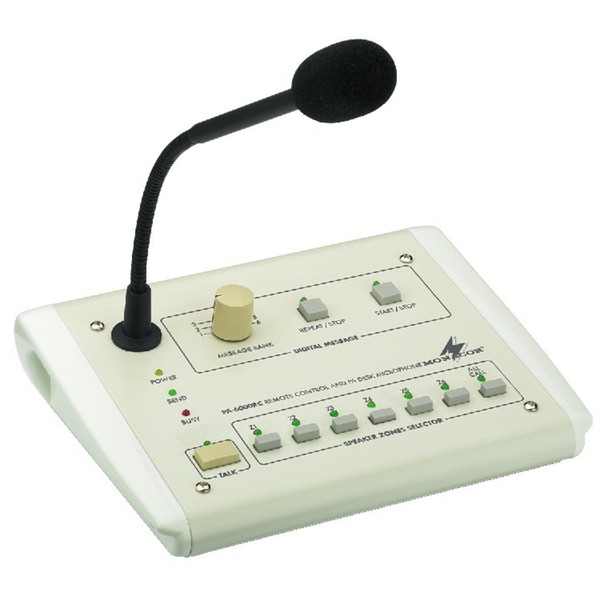 IGTEK - MONACOR PA-6000RC MICROFONO PA TAVOLO ZONE AMPLIFICATORE PA-6240 PA-6480 PA-6600