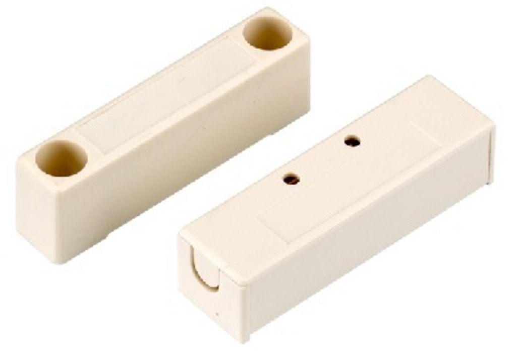 IGTEK - MONACOR SAS-4/WS CONTATTI REED DEVIATORE MAGNETICO BIANCO PER PORTE E FINESTRE